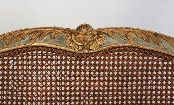 Italian Parcel-Gilt and Painted Canape or Sofa, 18th-Century-MBH-1031606