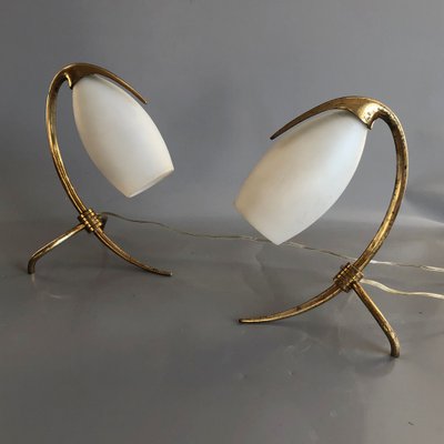 Italian Parrot Table Lights by Oscar Torlasco for Lumi, 1960s, Set of 2-HWV-1123147