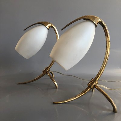 Italian Parrot Table Lights by Oscar Torlasco for Lumi, 1960s, Set of 2-HWV-1123147