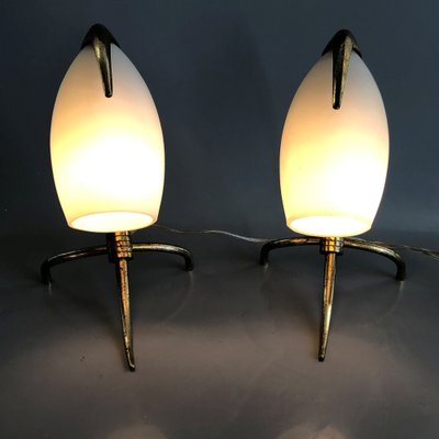 Italian Parrot Table Lights by Oscar Torlasco for Lumi, 1960s, Set of 2-HWV-1123147