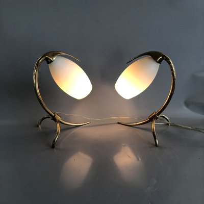 Italian Parrot Table Lights by Oscar Torlasco for Lumi, 1960s, Set of 2-HWV-1123147