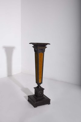 Italian Pedestal in Velvet attributed to Carlo Bugatti, 1920s-RCE-1769734