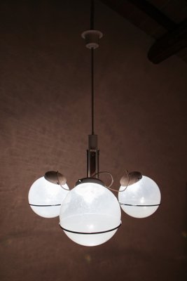 Italian Pendant Lamp in Murano Glass Attributed to Gino Sarfatti, 1970s-MTX-959793