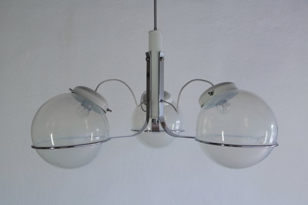 Italian Pendant Lamp in Murano Glass Attributed to Gino Sarfatti, 1970s-MTX-959793