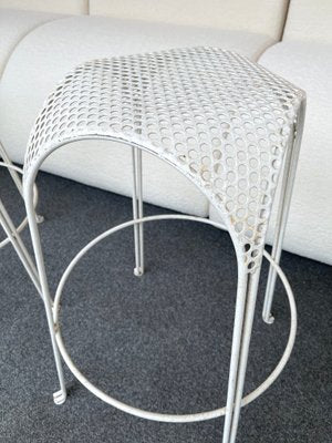 Italian Perforated Metal Barstools by Maurizio Tempestini, 1950s, Set of 2-FUE-870397