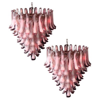 Italian Petal Chandeliers in Murano, Set of 2-OVO-1235269