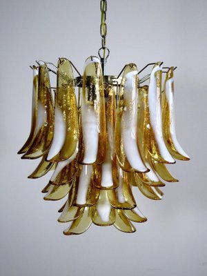 Italian Petal Murano Chandeliers in Mazzega Style, Set of 2-OVO-1235305