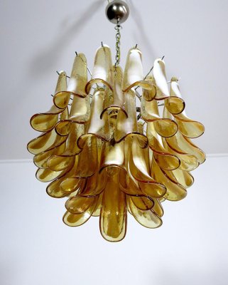 Italian Petal Murano Chandeliers in Mazzega Style, Set of 2-OVO-1235305