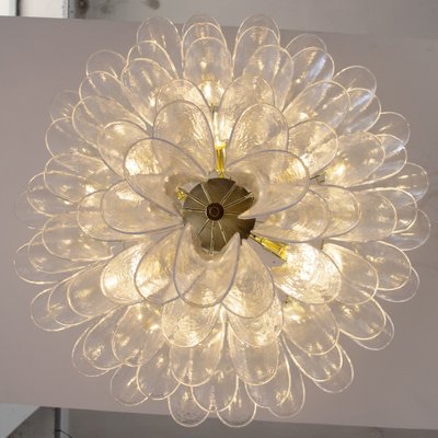 Italian Petal Suspension Lamp in Murano Glass-MPO-1345172