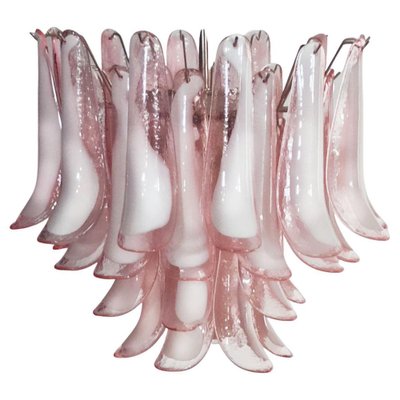 Italian Petals Chandelier in Pink and White Murano-OVO-1235225