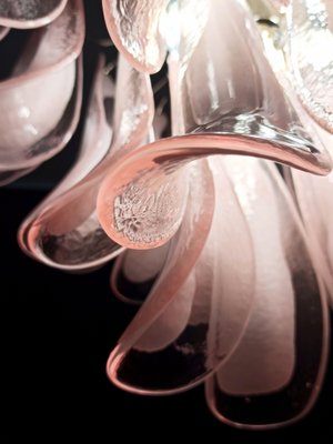 Italian Petals Chandelier in Pink and White Murano-OVO-1235225