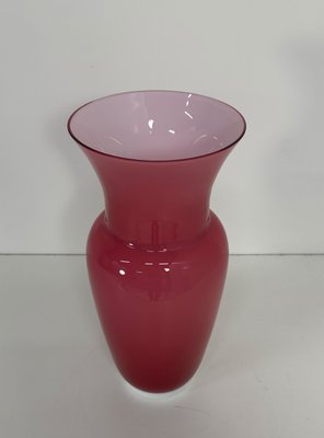 Italian Pink Murano Glass Vase by Tommaso Buzzi, 1990s-FF-2022952