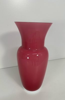 Italian Pink Murano Glass Vase by Tommaso Buzzi, 1990s-FF-2022952