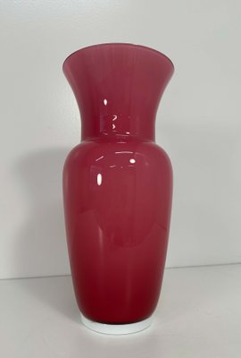 Italian Pink Murano Glass Vase by Tommaso Buzzi, 1990s-FF-2022952