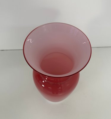 Italian Pink Murano Glass Vase by Tommaso Buzzi, 1990s-FF-2022952