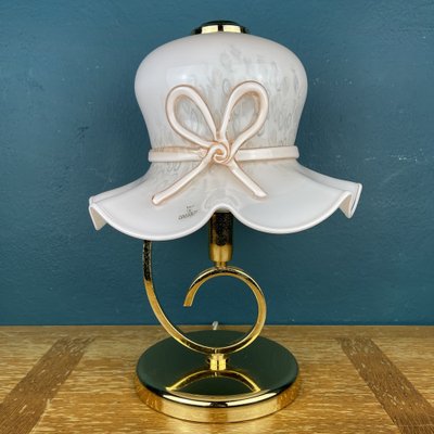 Italian Pink Murano Table Lamp, 1980s-WQC-1286942