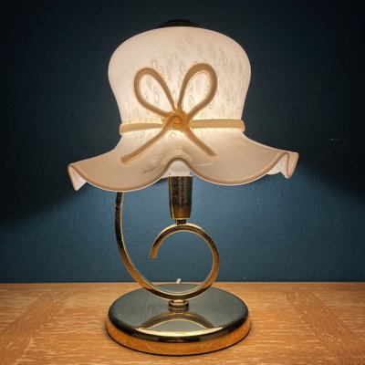 Italian Pink Murano Table Lamp, 1980s-WQC-1286942