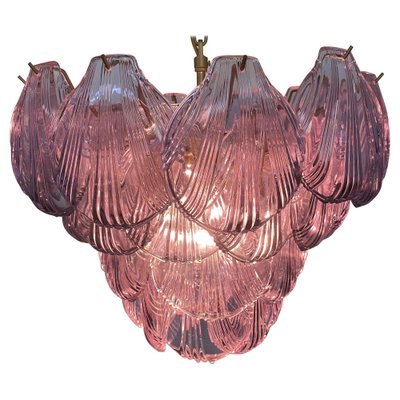 Italian Pink Shell Chandelier, Murano-OVO-1235322