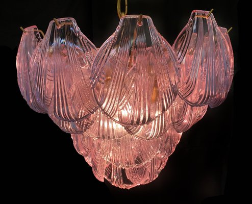 Italian Pink Shell Chandelier, Murano-OVO-1235322