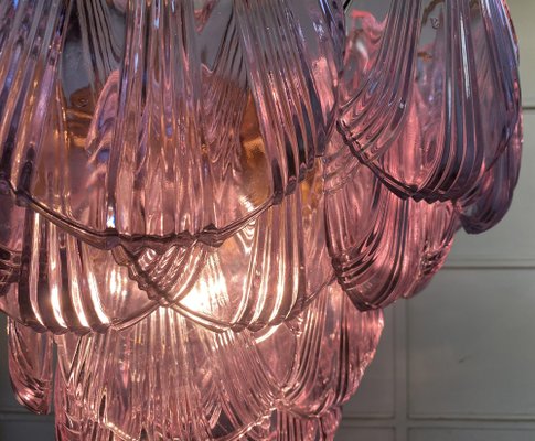 Italian Pink Shell Chandelier, Murano-OVO-1235322