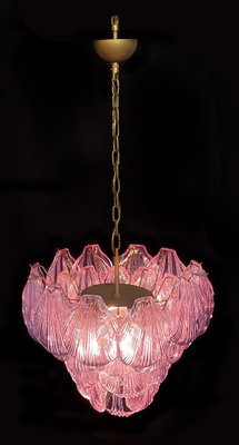 Italian Pink Shell Chandelier, Murano-OVO-1235322