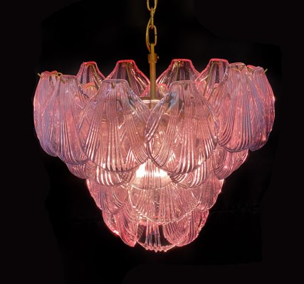 Italian Pink Shell Chandelier, Murano-OVO-1235322