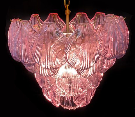 Italian Pink Shell Chandelier, Murano-OVO-1235322