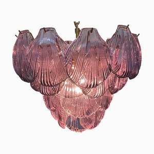 Italian Pink Shell Chandelier, Murano-OVO-1235322