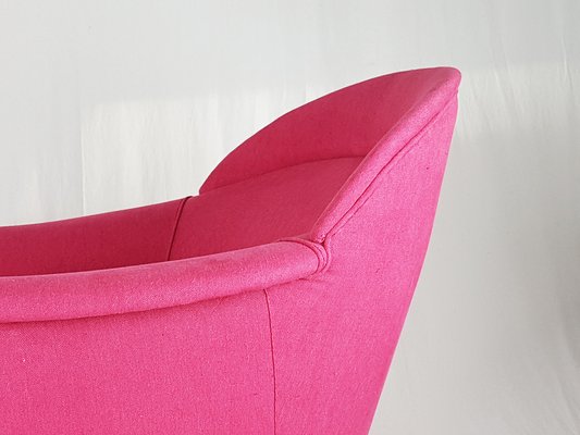 Italian Pink Upholstered Armchair, 1950s-RD-1754351