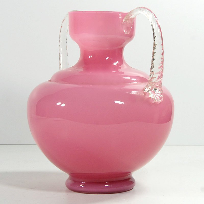 Italian Pink Vase from Empoli, 1960s.