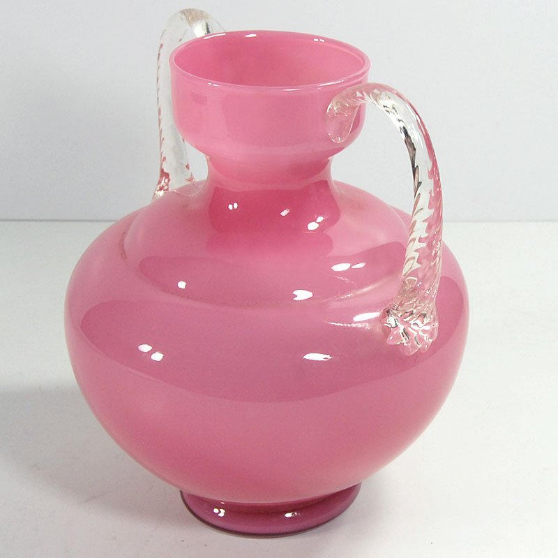 Italian Pink Vase from Empoli, 1960s.