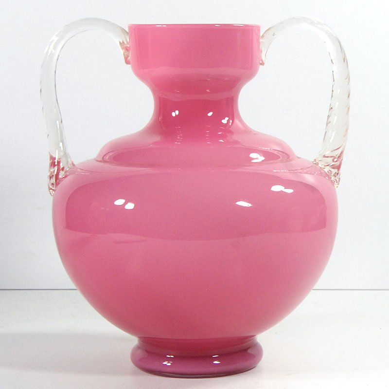 Italian Pink Vase from Empoli, 1960s.