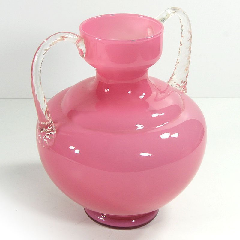 Italian Pink Vase from Empoli, 1960s.