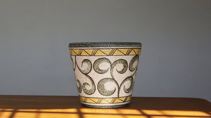 Italian Plant Pot in Ceramic, 1960s-UMB-1248792