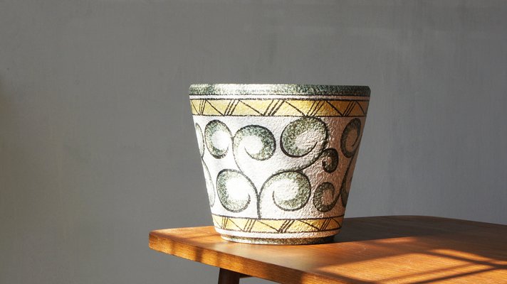 Italian Plant Pot in Ceramic, 1960s-UMB-1248792