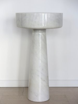 Italian Planter in Carrara Marble by Angelo Mangiarotti for Fratelli Brambilla, 1960s-CC-2027692