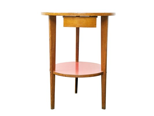 Italian Plastic Laminate and Wood Side Table, 1960s-RD-2034510