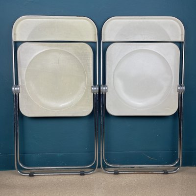 Italian Plia Folding Chairs by Giancarlo Piretti for Castelli, 1970s, Set of 2-WQC-1285309