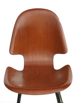 Italian Plywood Dining Chair by Carlo Ratti for Compensati Curvati, 1950s-GKB-562010