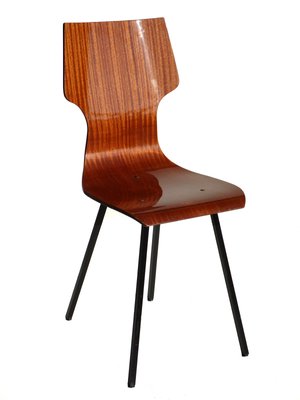 Italian Plywood Dining Chairs, 1950s, Set of 2-GKB-562006