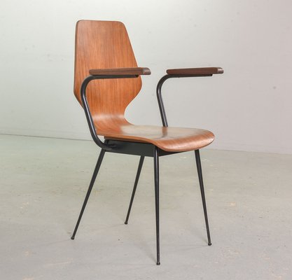 Italian Plywood Side Chairs by Carlo Ratti for Legni Curvati, 1950s, Set of 2-IXC-557431