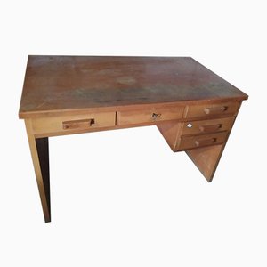 Italian Plywood Veneer Desk, 1950s-RAQ-655133