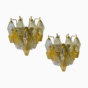 Italian Polygon Sconces in Murano Glass, Set of 2-JJC-1256446