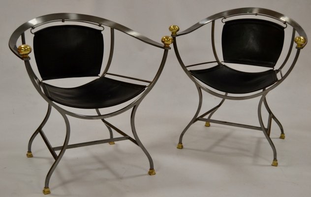 Italian Pompei Armchairs by Alberto Orlandi, 1970s, Set of 2-LQ-1148231