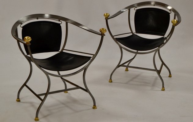 Italian Pompei Armchairs by Alberto Orlandi, 1970s, Set of 2-LQ-1148231