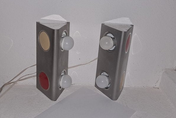 Italian Pop Wall Lights, 1960s / 70s, Set of 2-HIT-1384543