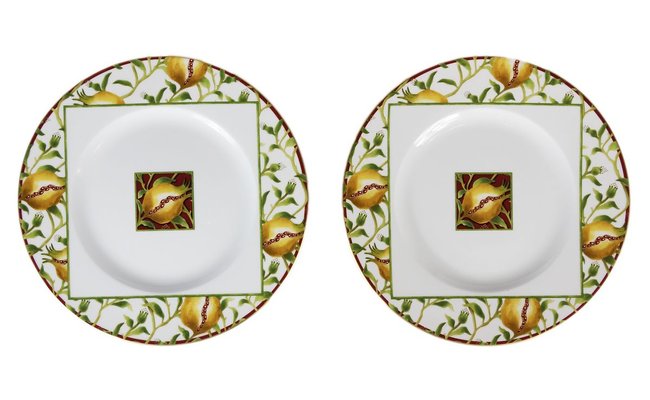 Italian Porcelain Plates from Richard Ginori, Set of 2-ZVH-825842