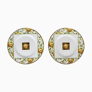 Italian Porcelain Plates from Richard Ginori, Set of 2-ZVH-825842