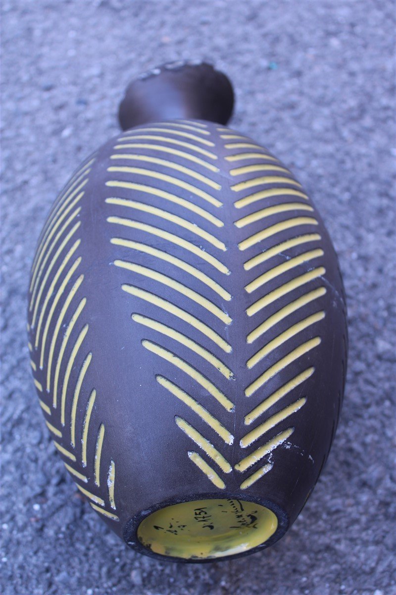 Italian Porcelain Vase by Zaccagnini, 1950s