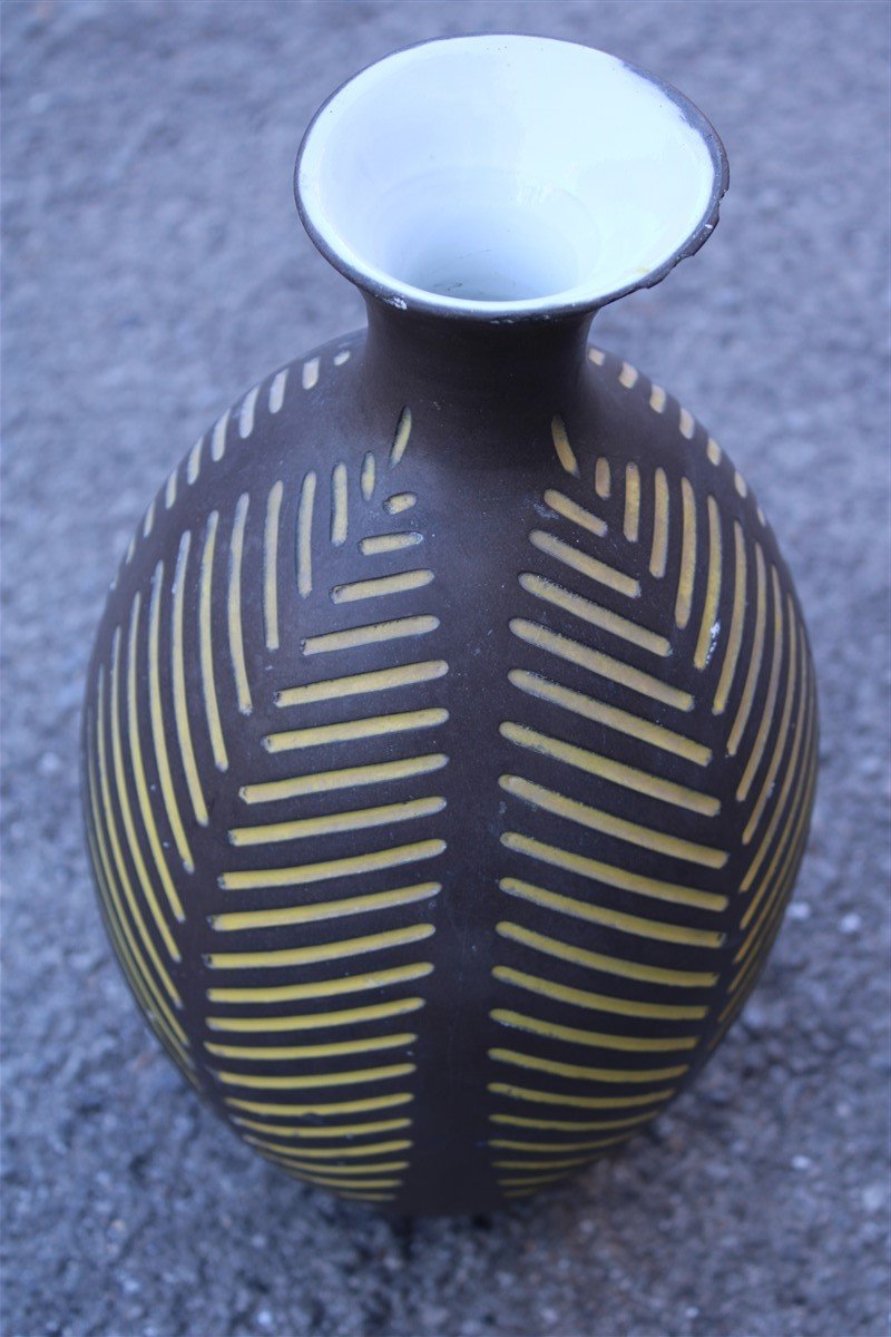 Italian Porcelain Vase by Zaccagnini, 1950s